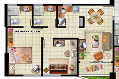 Planta do apartamento