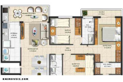 Planta do apartamento