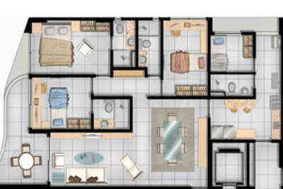 Planta do apartamento 112,17 m2
